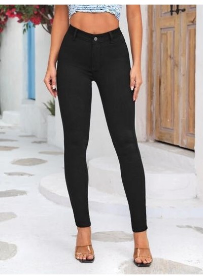 Tall Button Front Skinny Pants - Choose Your Size