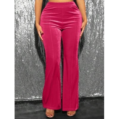 SXY High Waist Velvet Trousers - Choose Your Size