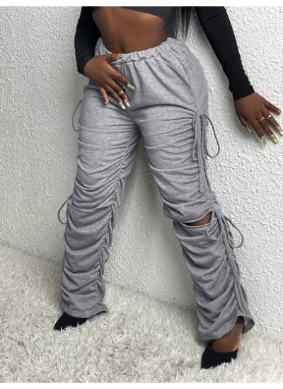 Slayr Drawstring Side Ruched Sweatpants - Choose Your Size