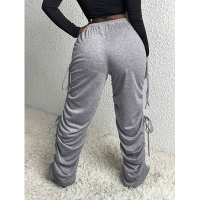 Slayr Drawstring Side Ruched Sweatpants - Choose Your Size