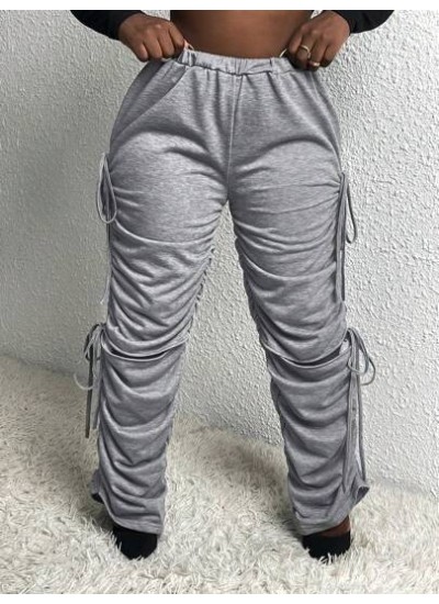 Slayr Drawstring Side Ruched Sweatpants - Choose Your Size