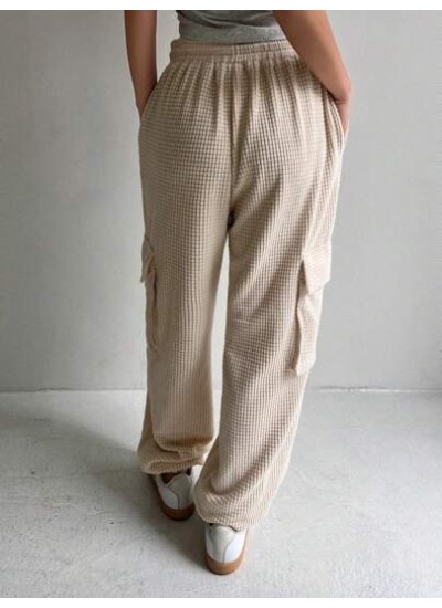 Flap Pocket Side Drawstring Waist Sweatpants - Choose Your Size