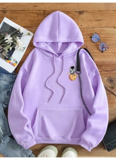 EZwear Cartoon Printed Drawstring Hoodie - Choose Your Size