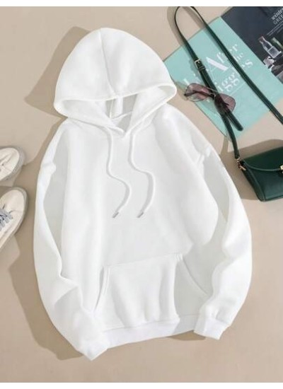 EZwear Solid Kangaroo Pocket Hoodie - Choose Your Size