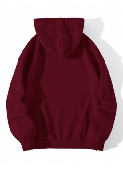 EZwear Solid Color Long Hooded Casual Sweatshirt - Choose Your Size