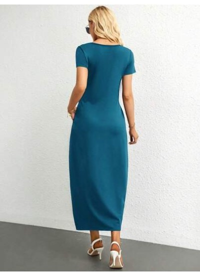 Essnce Solid Hidden Pocket Tee Dress - Choose Your Size