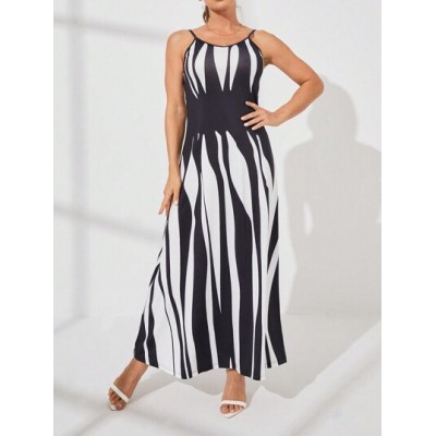 LUNE Printed Maxi Cami Dress - Choose Your Size