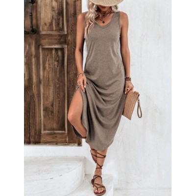 LUNE Solid Tank Dress - Choose Your Size