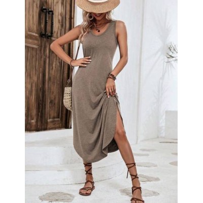 LUNE Solid Tank Dress - Choose Your Size