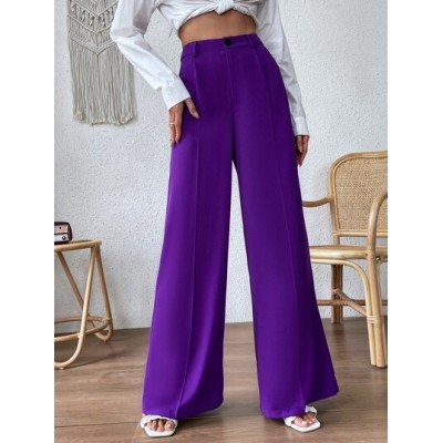 Privé Seam Detail Wide Leg Pants - Choose Your Size