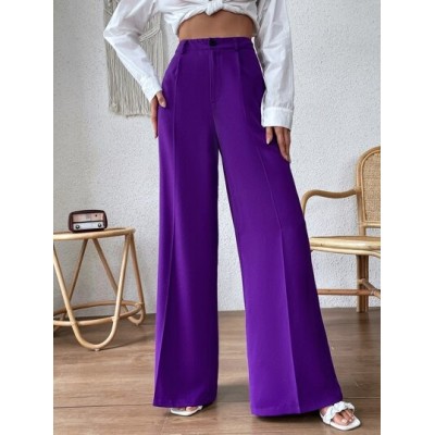 Privé Seam Detail Wide Leg Pants - Choose Your Size