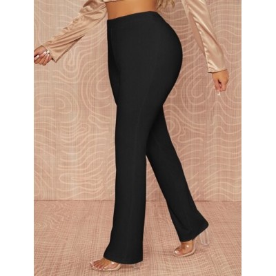 Essnce Solid High Waist Pants - Choose Your Size