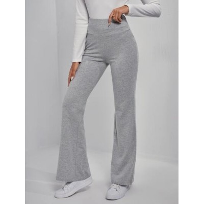 Essnce Wide Waistband Flare Leg Pants - Choose Your Size