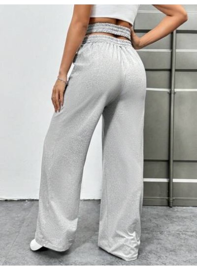 EZwear Women.s Cross Waist Wide Leg Pants, Hollow Out, Loose Fit - Choose Your