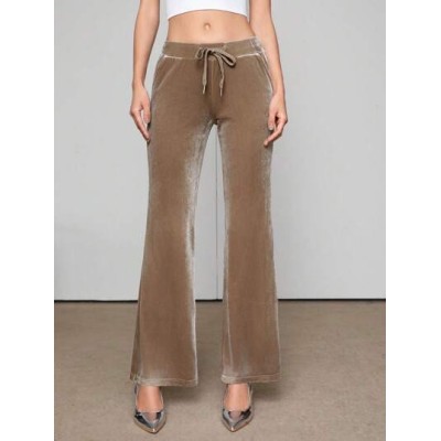 Neu Ladies. Drawstring Waist Flared Trousers - Choose Your Size