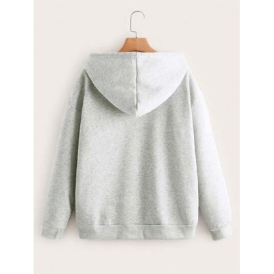 EZwear Solid Zip Up Drawstring Hoodie - Choose Your Size