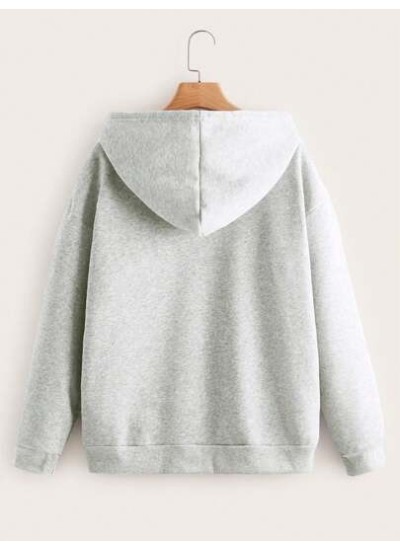 EZwear Solid Zip Up Drawstring Hoodie - Choose Your Size