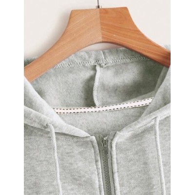 EZwear Solid Zip Up Drawstring Hoodie - Choose Your Size