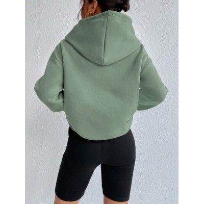 EZwear Kangaroo Pocket Drop Shoulder Drawstring Hoodie - Choose Your Size