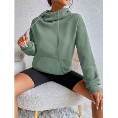 EZwear Kangaroo Pocket Drop Shoulder Drawstring Hoodie - Choose Your Size