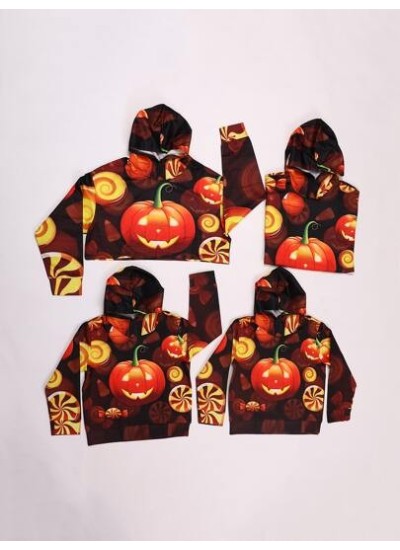 Unity 1pc Halloween Pumpkin Hoodie - Choose Your Size