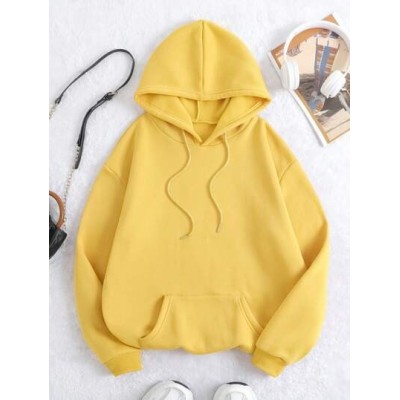 EZwear Kangaroo Pocket Drawstring Thermal Lined Hoodie - Choose Your Size