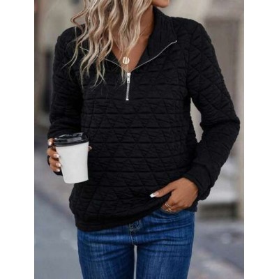 LUNE Solid Half Zip Sweatshirt - Choose Your Size