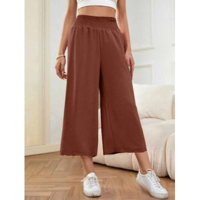 LUNE Loose Fit Casual Elastic Waist Capri Pants - Choose Your Size