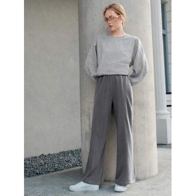 Dark Gray Wide-leg Sweatpants - Choose Your Size