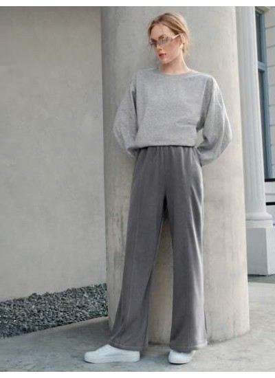 Dark Gray Wide-leg Sweatpants - Choose Your Size