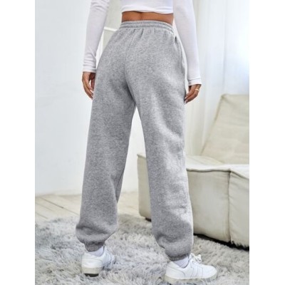 PETITE Drawstring Waist Solid Sweatpants - Choose Your Size