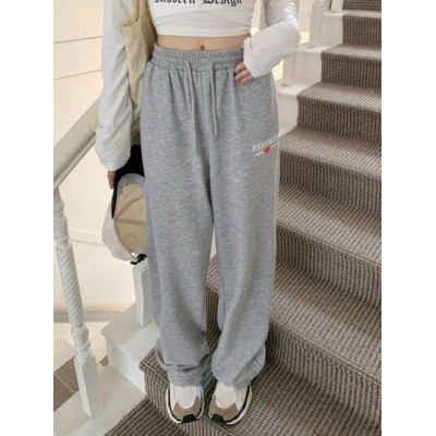 Letter Graphic Drawstring Waist Sweatpants - Choose Your Size