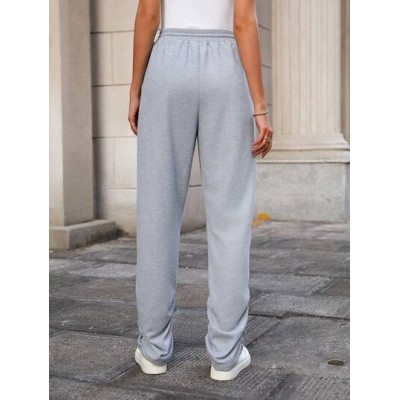 LUNE Women.S Solid Drawstring Waist Sweatpants - Choose Your Size