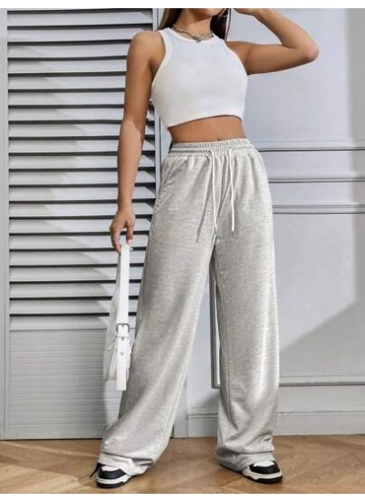 EZwear Solid Color Drawstring Waist Jogger Pants - Choose Your Size