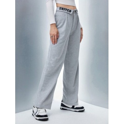 EZwear Letter Tape Waist Sweatpants - Choose Your Size