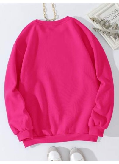 EZwear Letter Graphic Thermal Lined Sweatshirt - Choose Your Size