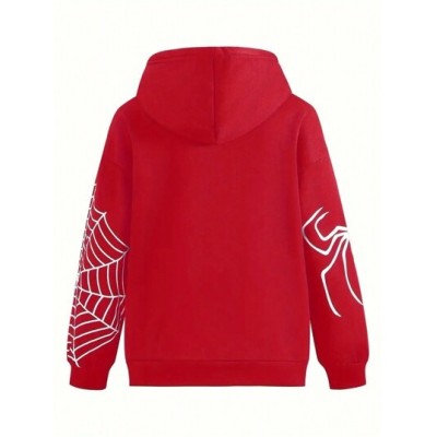 EZwear Women.s Spider Web Pattern Zip Up Hoodie - Choose Your Size