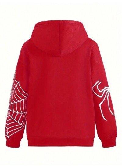 EZwear Women.s Spider Web Pattern Zip Up Hoodie - Choose Your Size