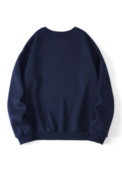 EZwear Solid Round Neck Thermal Lined Sweatshirt - Choose Your Size