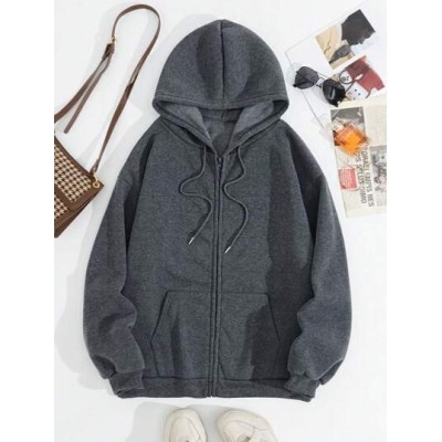 EZwear Zip Up Drawstring Thermal Lined Hoodie - Choose Your Size