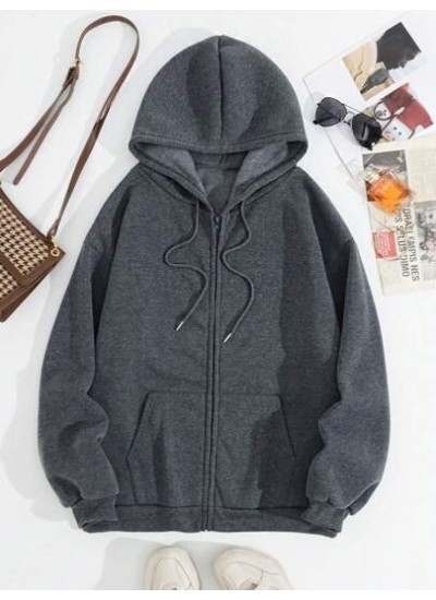 EZwear Zip Up Drawstring Thermal Lined Hoodie - Choose Your Size