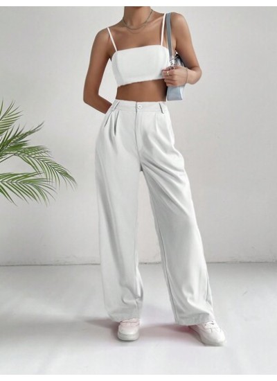 EZwear Solid Crop Cami Top & Pants - Choose Your Size