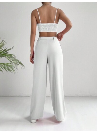 EZwear Solid Crop Cami Top & Pants - Choose Your Size