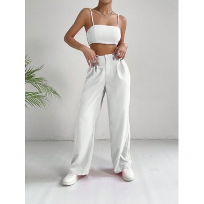 EZwear Solid Crop Cami Top & Pants - Choose Your Size