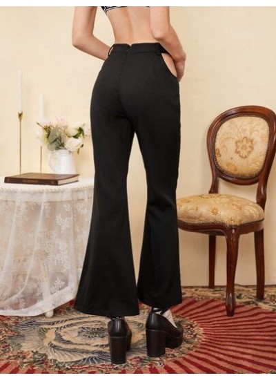 BAE Solid Cutout Flare Leg Pants - Choose Your Size