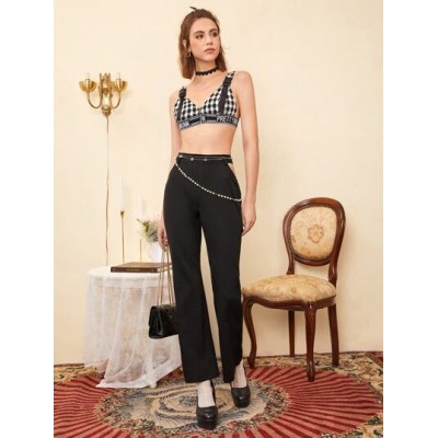 BAE Solid Cutout Flare Leg Pants - Choose Your Size