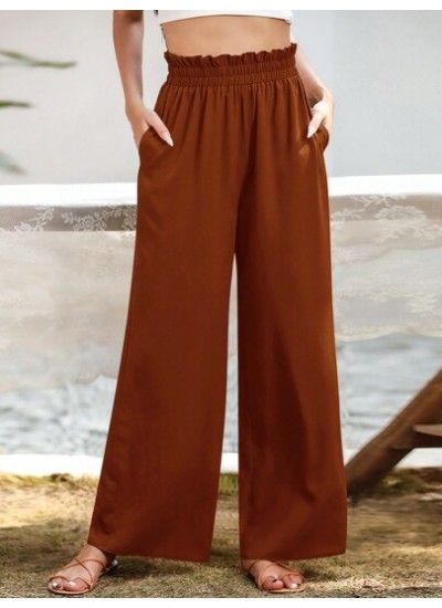 LUNE Paperbag Waist Wide Leg Pants - Choose Your Size