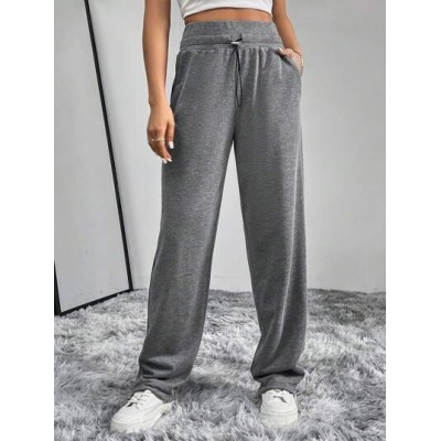 Essnce Ladies. Solid Color Drawstring Waist Sweatpants - Choose Your Size