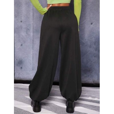 PETITE Drawstring Waist Solid Sweatpants - Choose Your Size