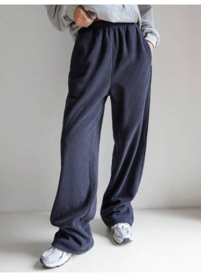 Solid Elastic Waist Slant Pocket Sweatpants - Choose Your Size